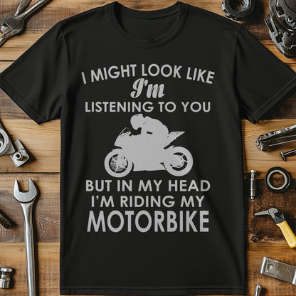 Look Like Listening Sportsbike T-Shirt