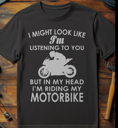 Look Like Listening Sportsbike T-Shirt