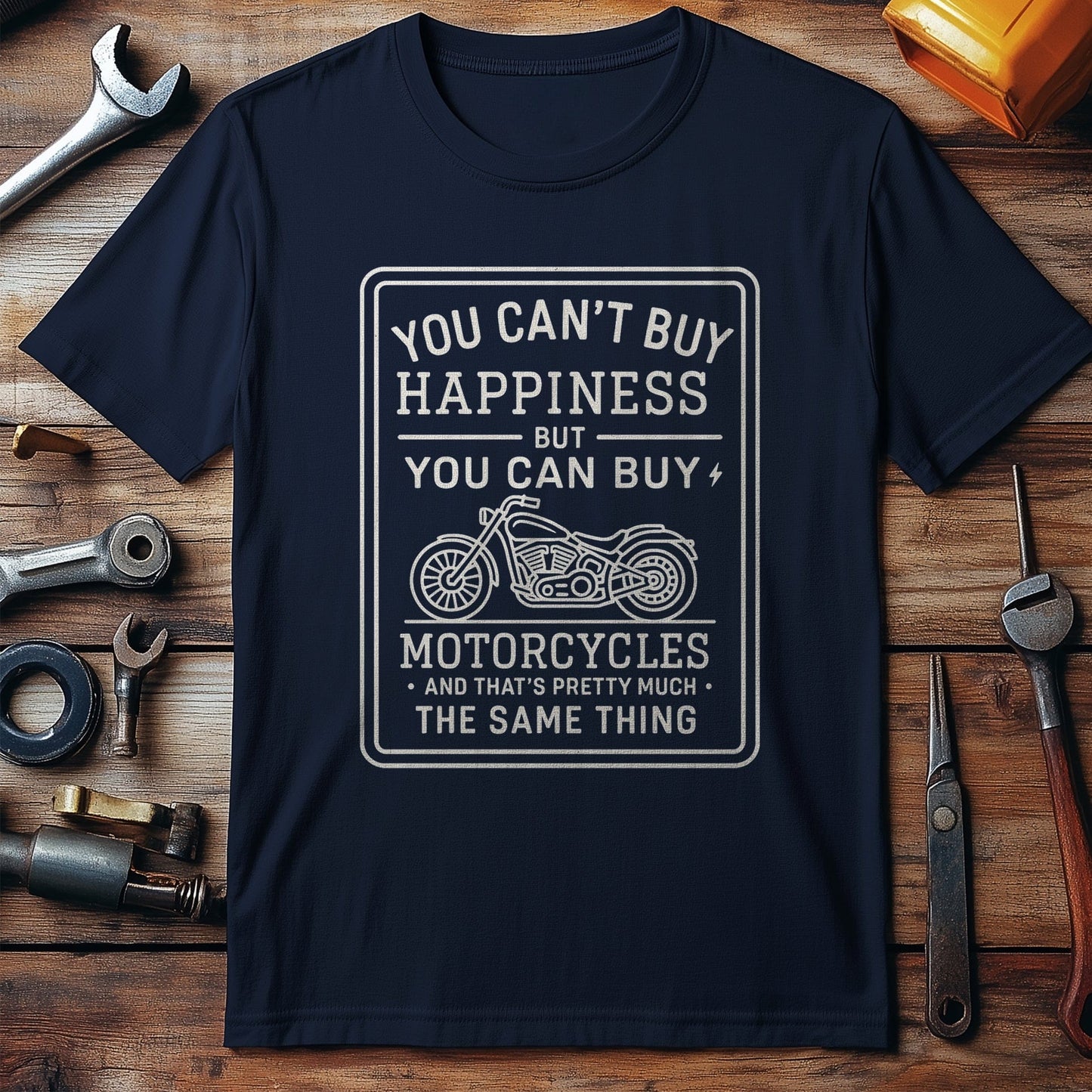 cant buy happiness 53 motorcycle T Shirt