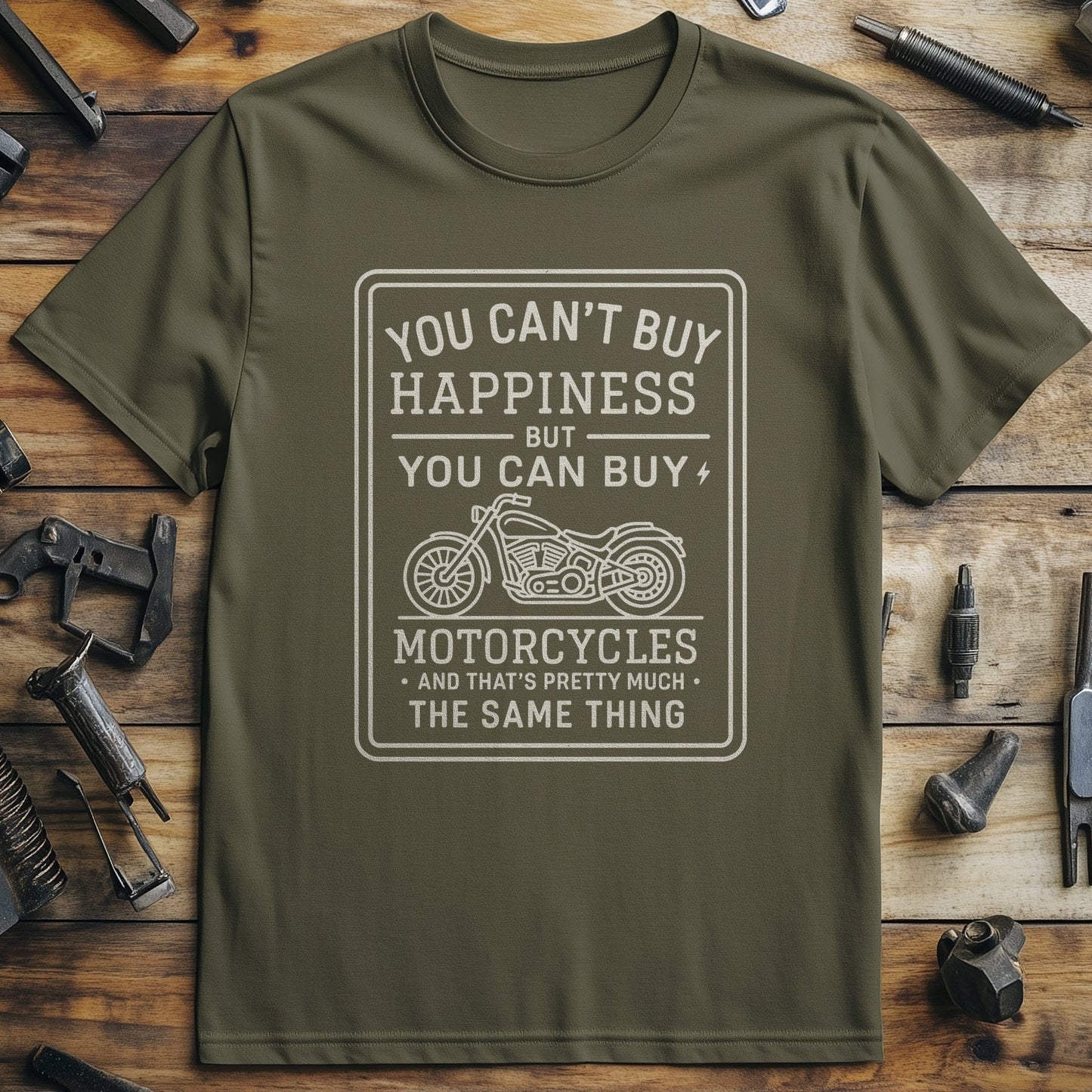 cant buy happiness 53 motorcycle T Shirt