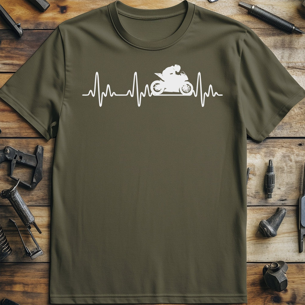 Sports Bike Heartbeat T-Shirt