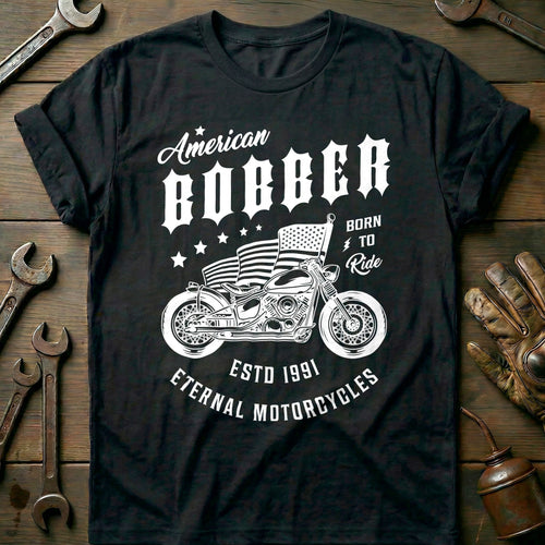 Black - American Bobber T-Shirt