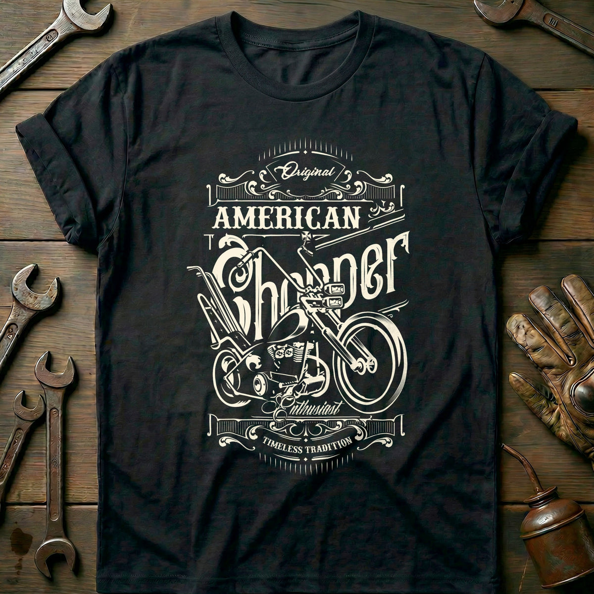 Black - american chopper 242 T Shirt