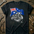 Black - AUSTRALIA BIKER 026 T Shirt