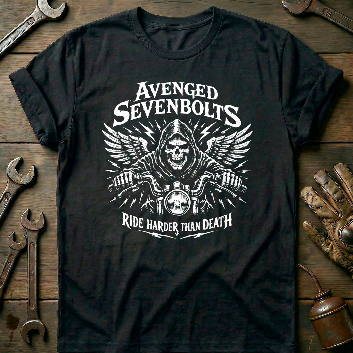 Black - AVENGED SEVENBOLTS 026 T Shirt