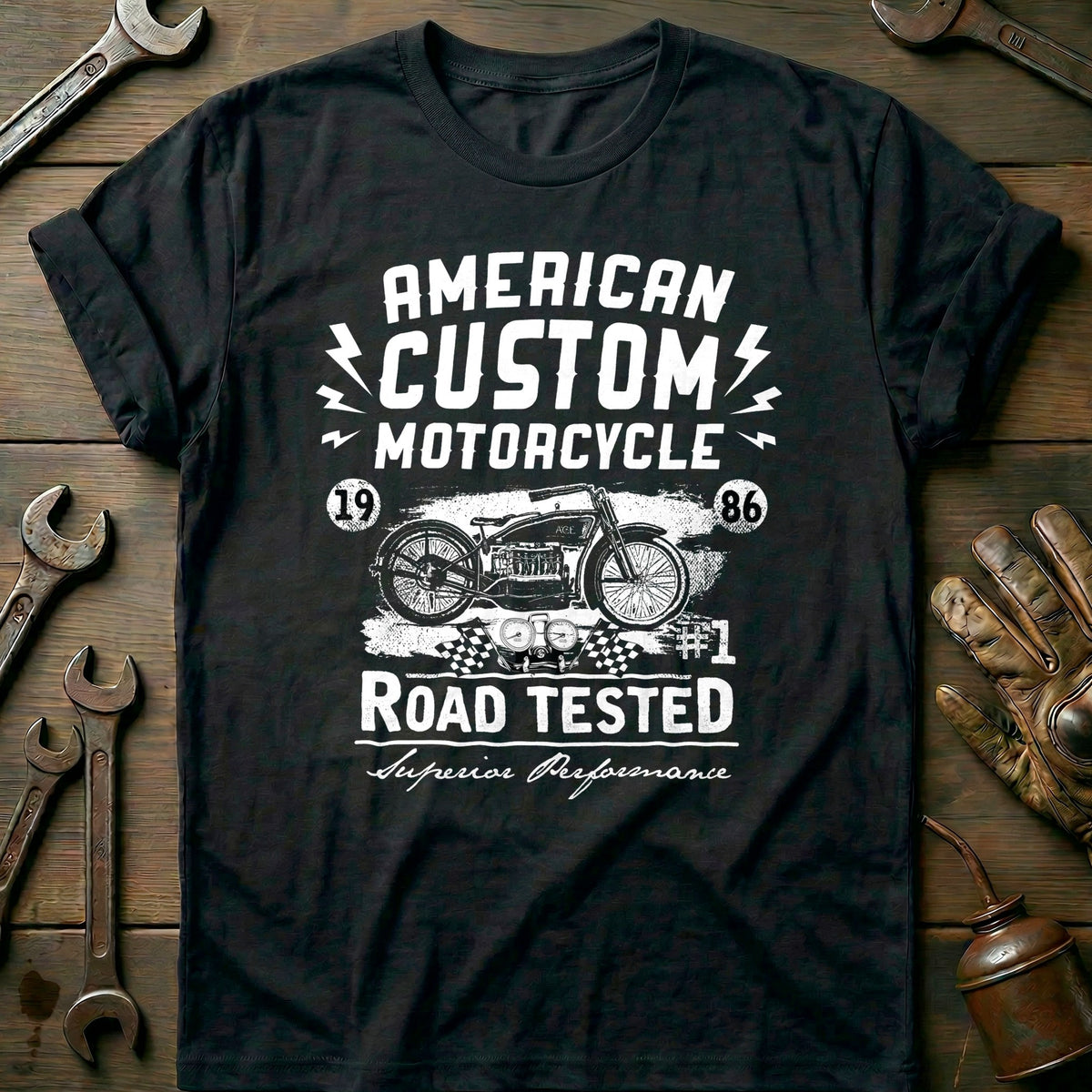 Black - American Custom T-Shirt