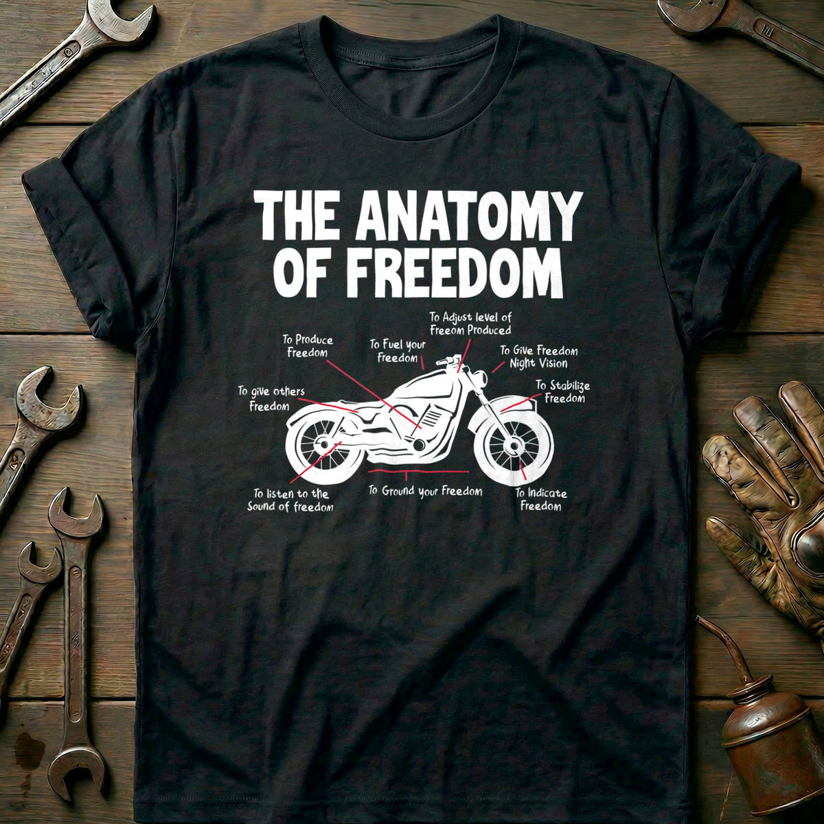 Black - Anatomy of Freedom 23 T Shirt