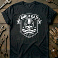 Black - BIKER DAD 026 T Shirt