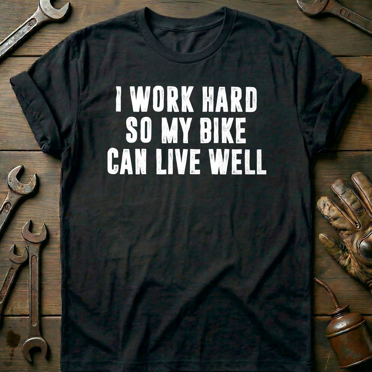 Black - BIKE LIVE WELL 026 T Shirt