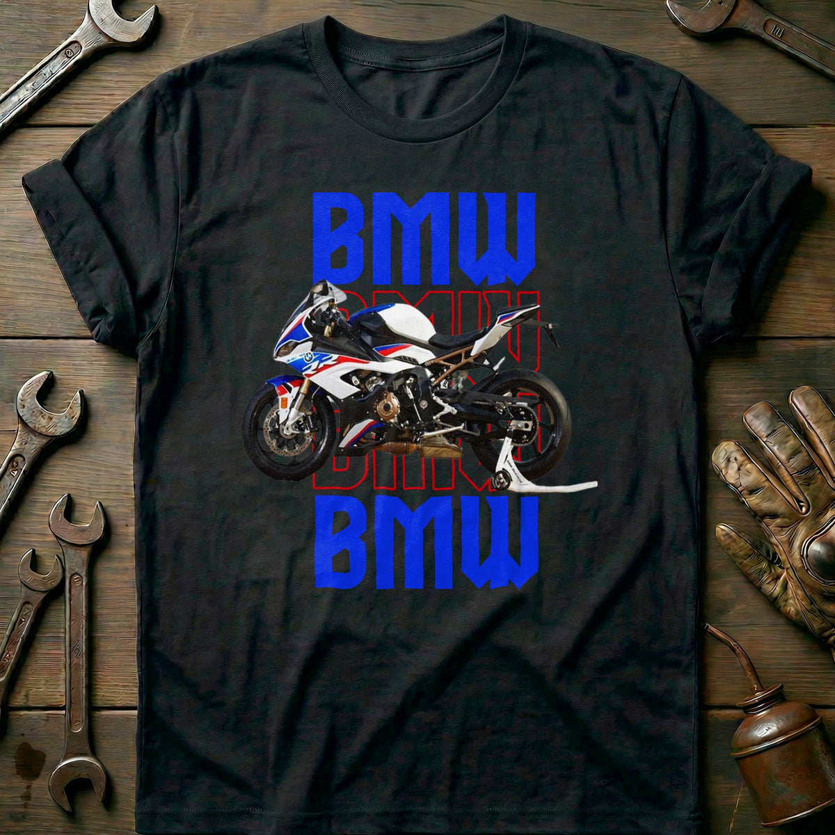 Black - BMW R1000 BLUE 028 T Shirt