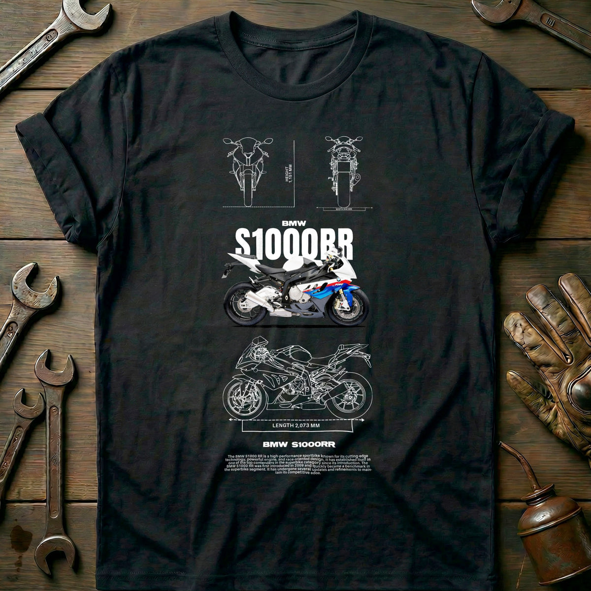 Black - BMW S1000RR T Shirt