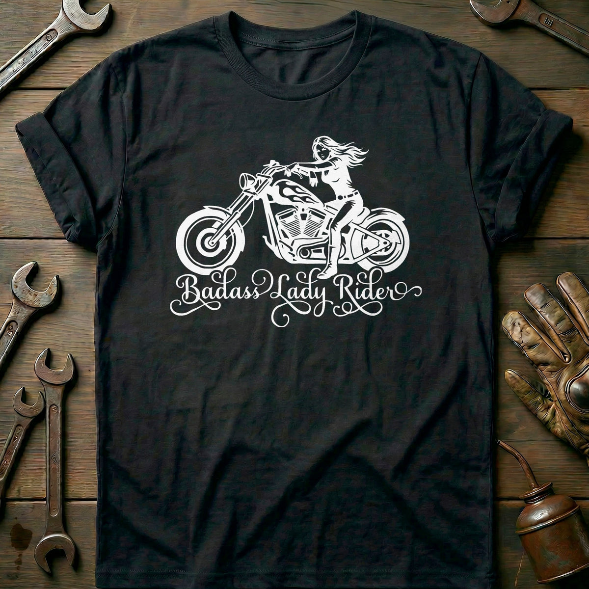 Black - Badass Lady 6 T Shirt