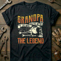 Black - Biker Grandpa T-Shirt