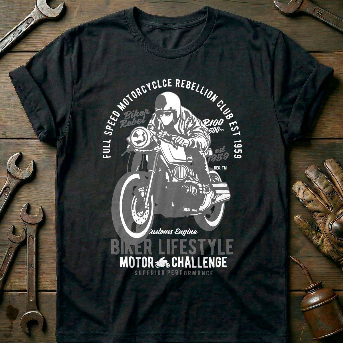 Black - Biker Lifestyle 1 T Shirt