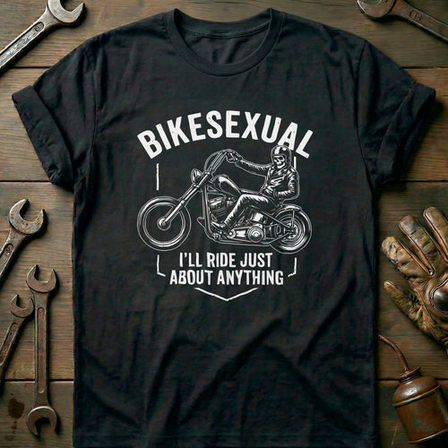 Black - Bikesexual 65 T Shirt