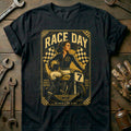 Black - Born To Race 32 T Shirt