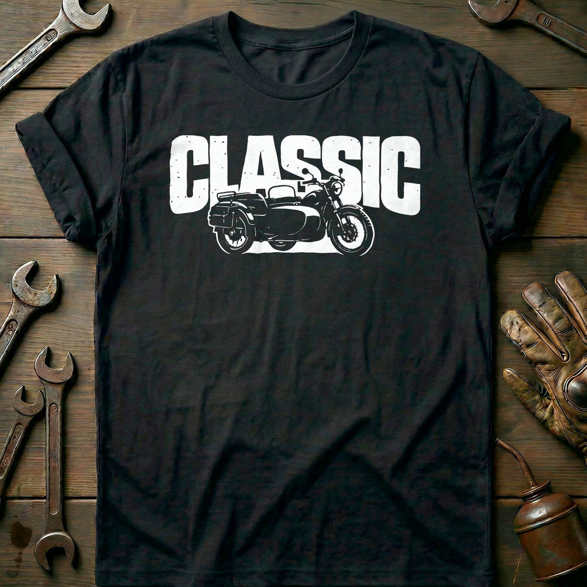 Black - CLASSIC MOTORCYCLE 026 T Shirt