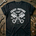 Black - Crazy Pistons T-Shirt