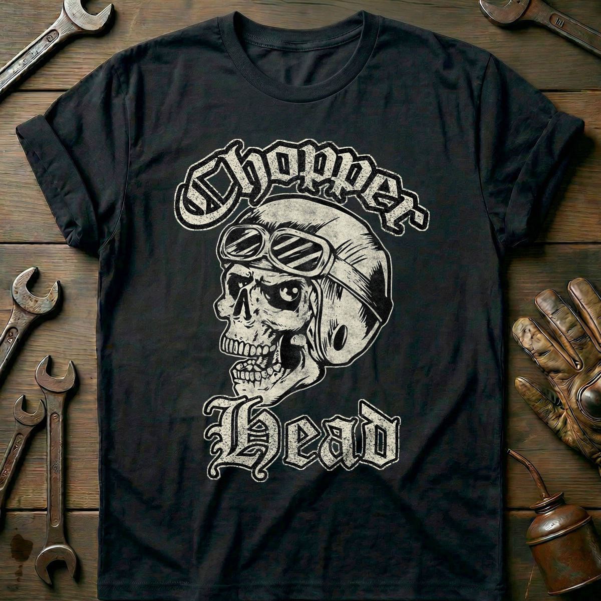 Black - Chopper Head T-Shirt