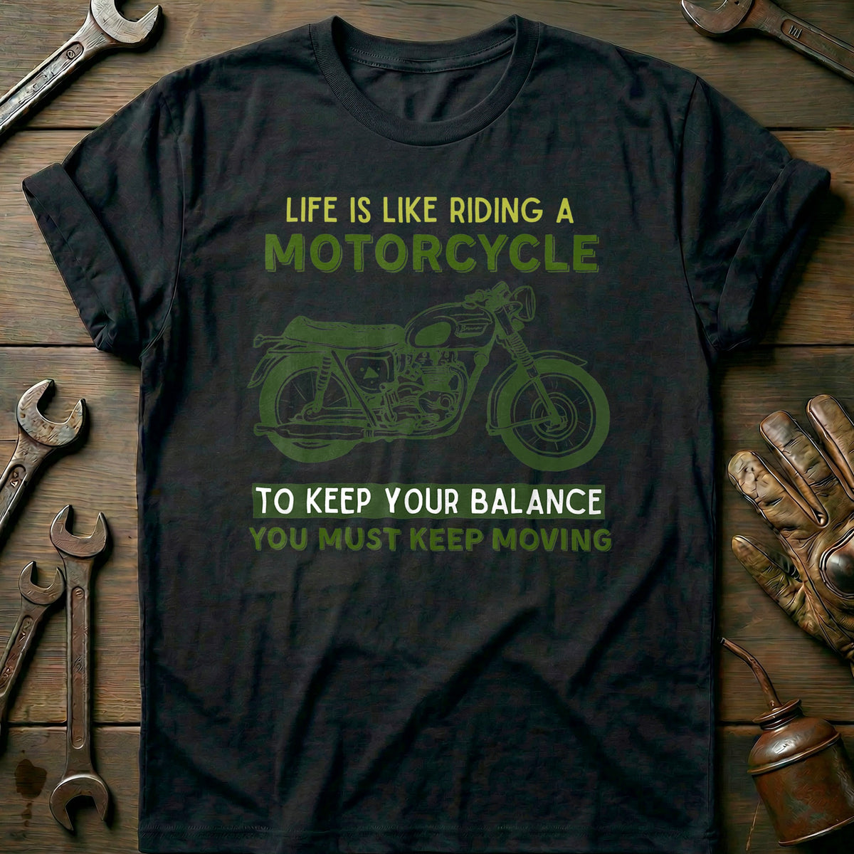 Black - Classic Bike T-Shirt
