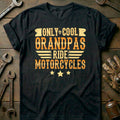 Black - Only Cool Grandpas 3 T-Shirt