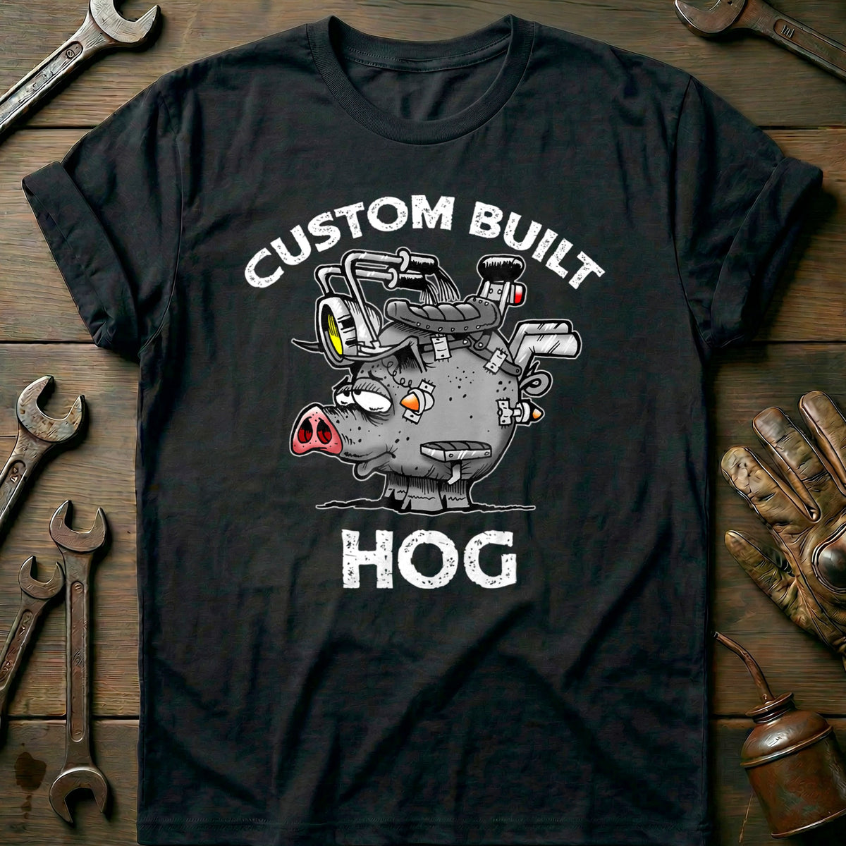 Black - Custom Built Hog T-Shirt
