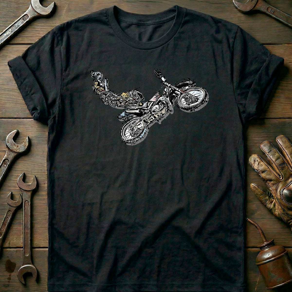 Black - Dirt Bike T-Shirt