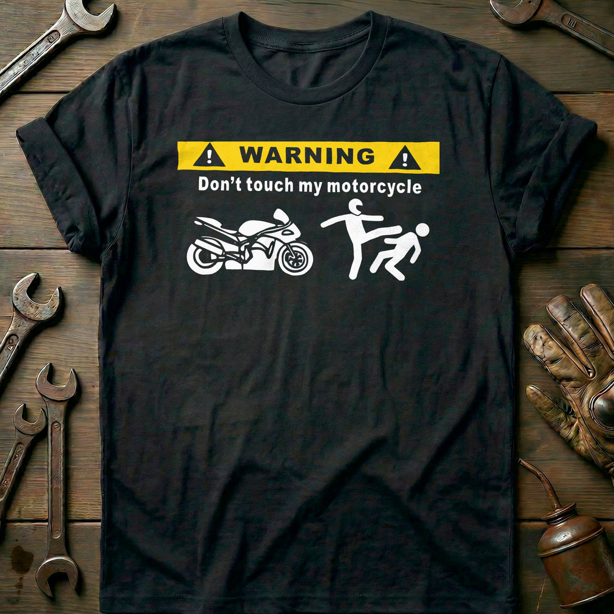Black - Dont Touch My Bike 45 T Shirt