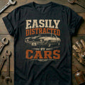 Black - Easily Distracted By Bikes T Shirt