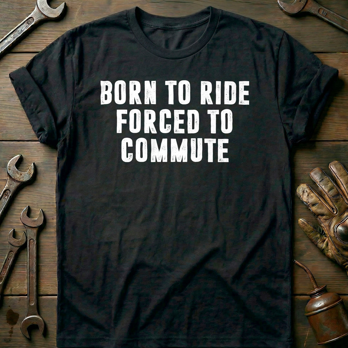 Black - FORCED TO COMMUTE 026 T Shirt