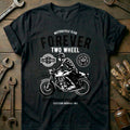 Black - Forever Two Wheels 55 T Shirt