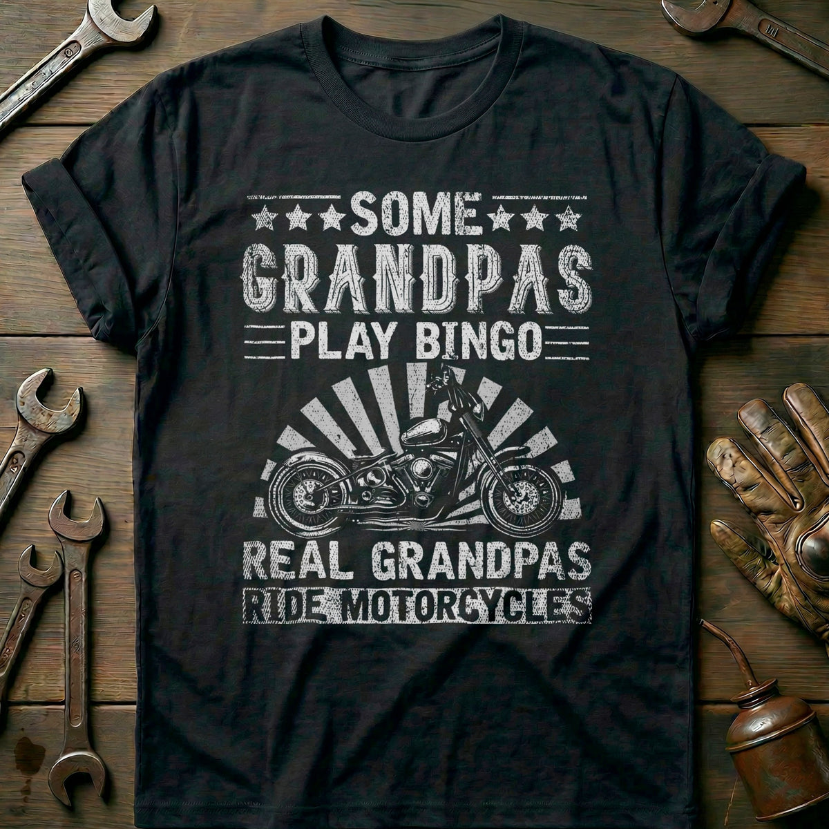 Black - Retired Grandpa T-Shirt