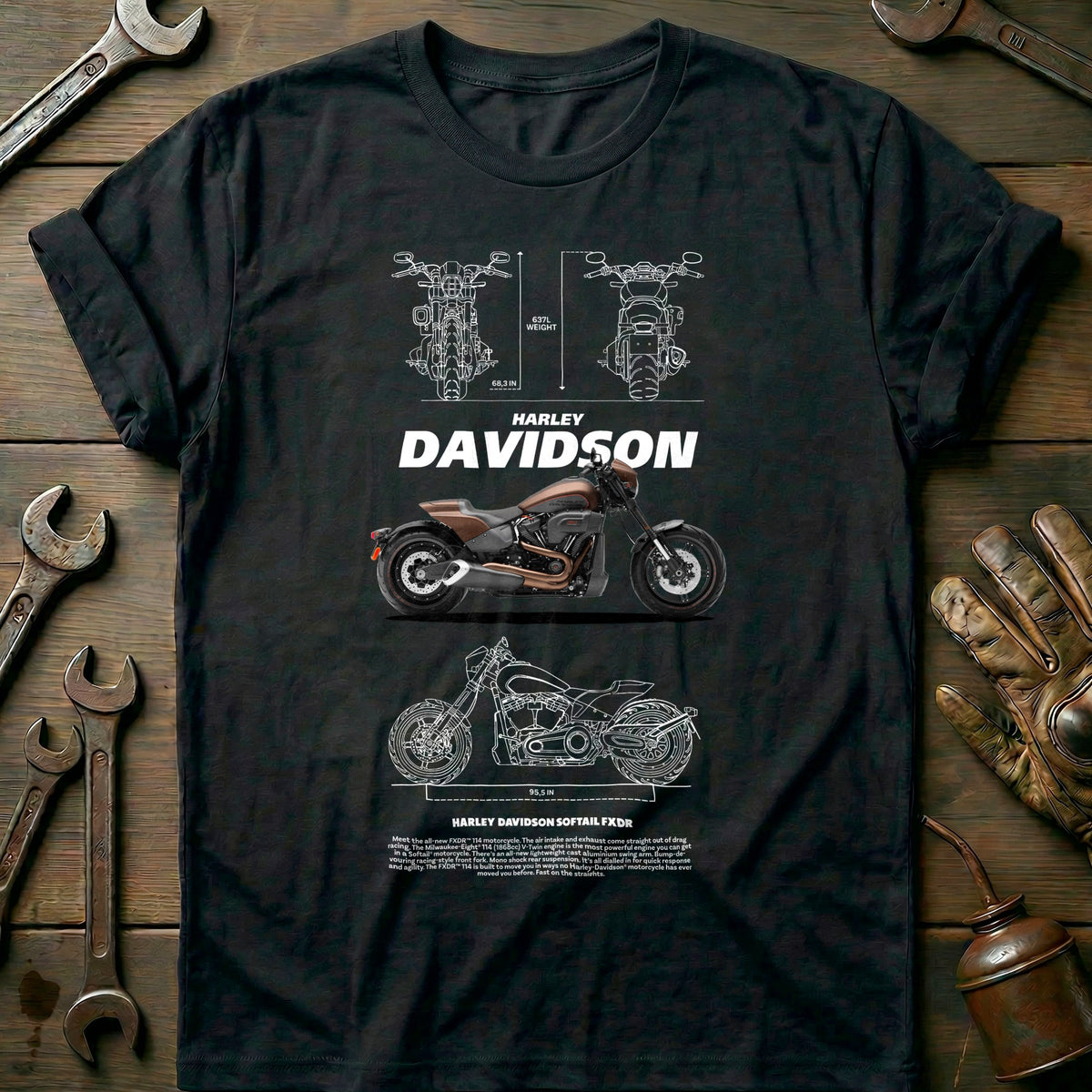 Black - HARLEY 2 T Shirt