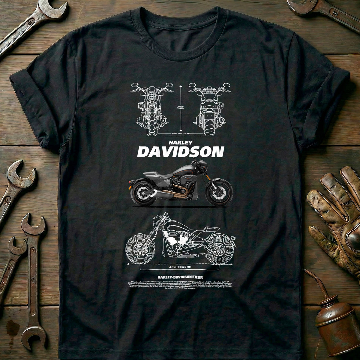 Black - HARLEY FXDR 2 T Shirt