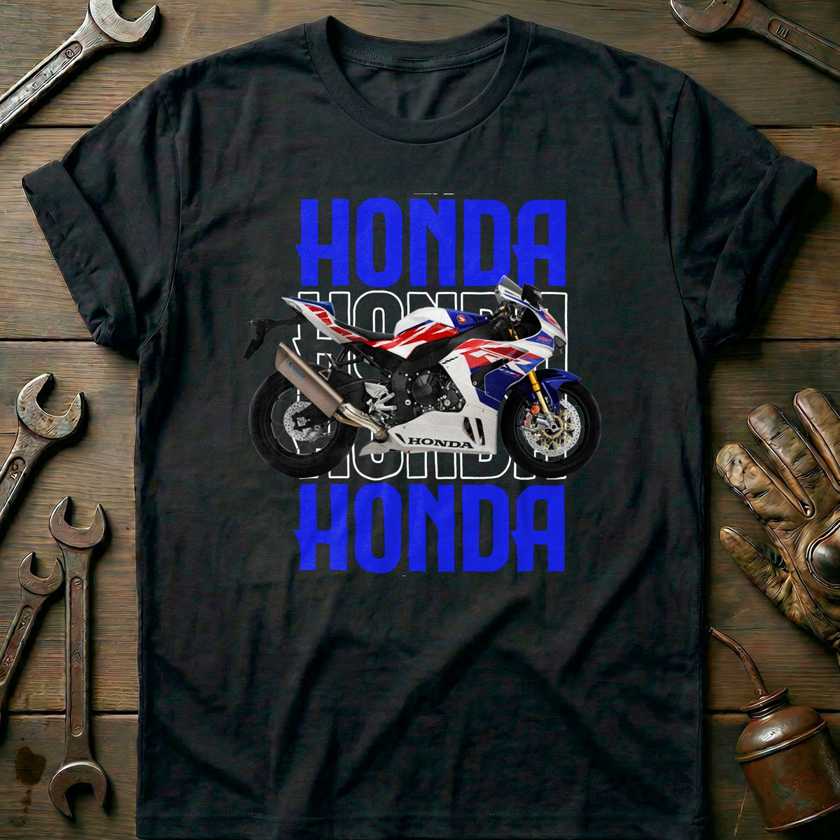 Black - HONDA CBR 1000 BLUE 028 T Shirt