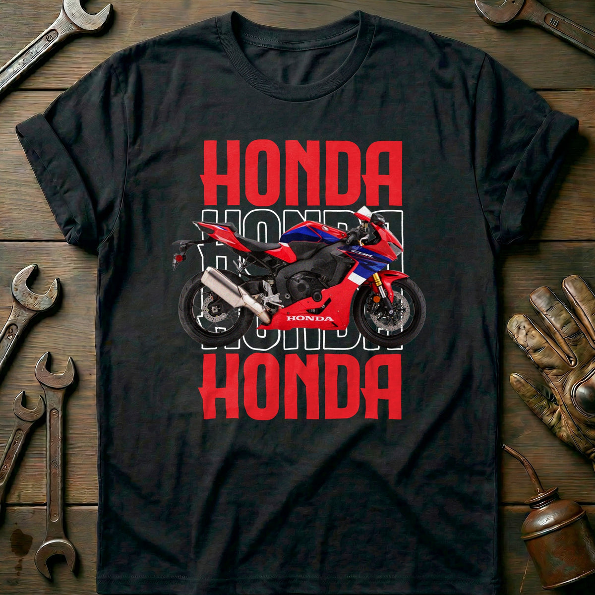 Black - HONDA CBR 1000 RED 028 T Shirt