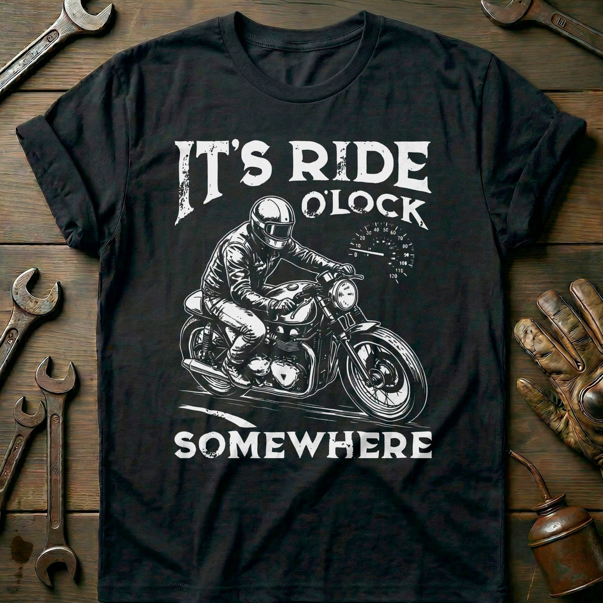 Black - Its Ride Oclock 4 T Shirt