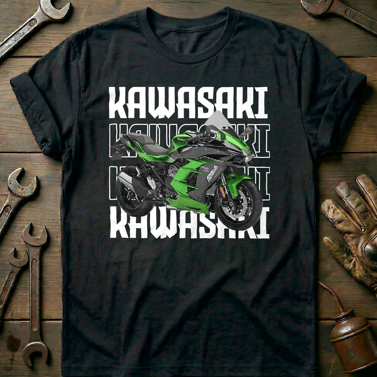 Black - KAWASAKI H2R 028 T Shirt
