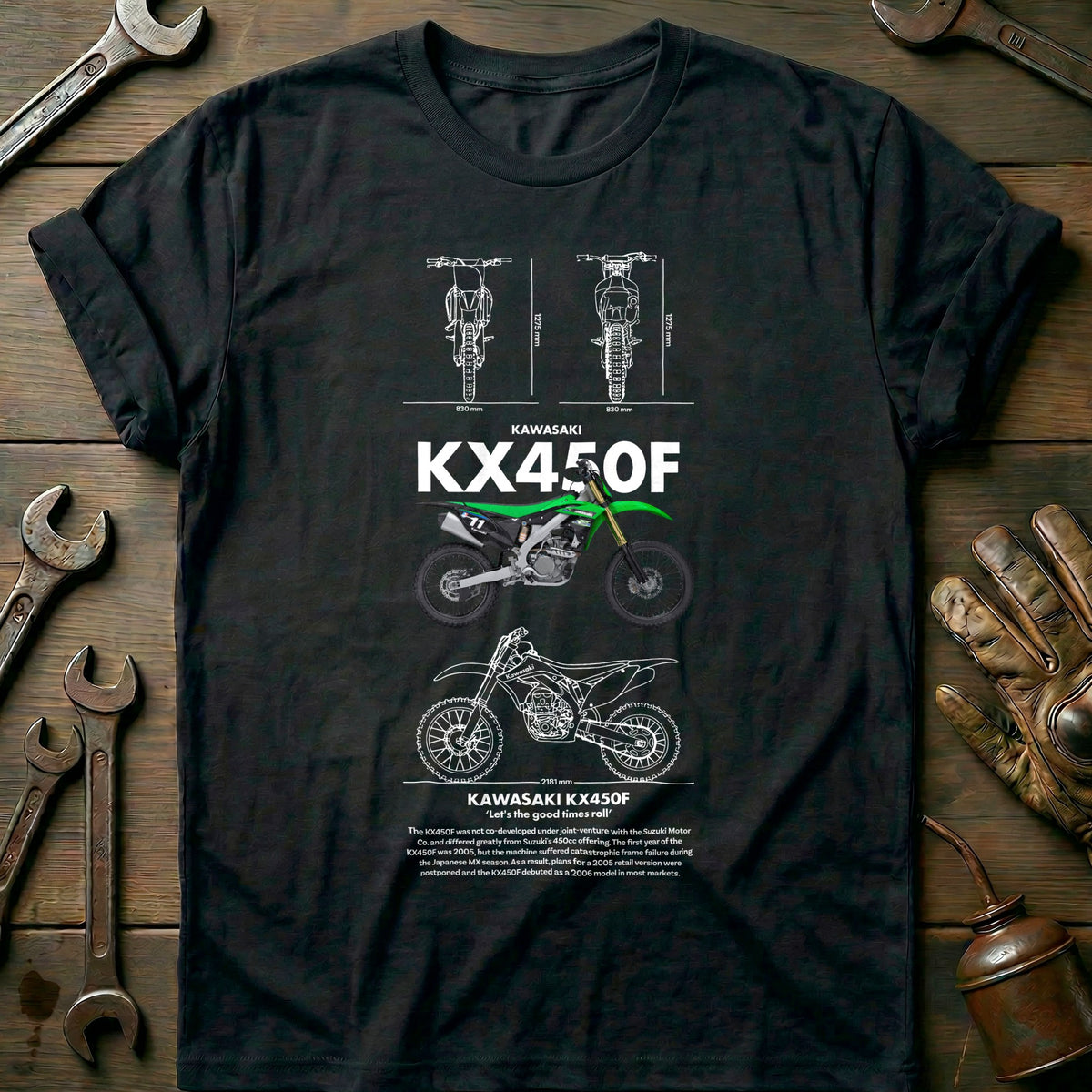 Black - KAWASAKI KX450F W (1) T Shirt