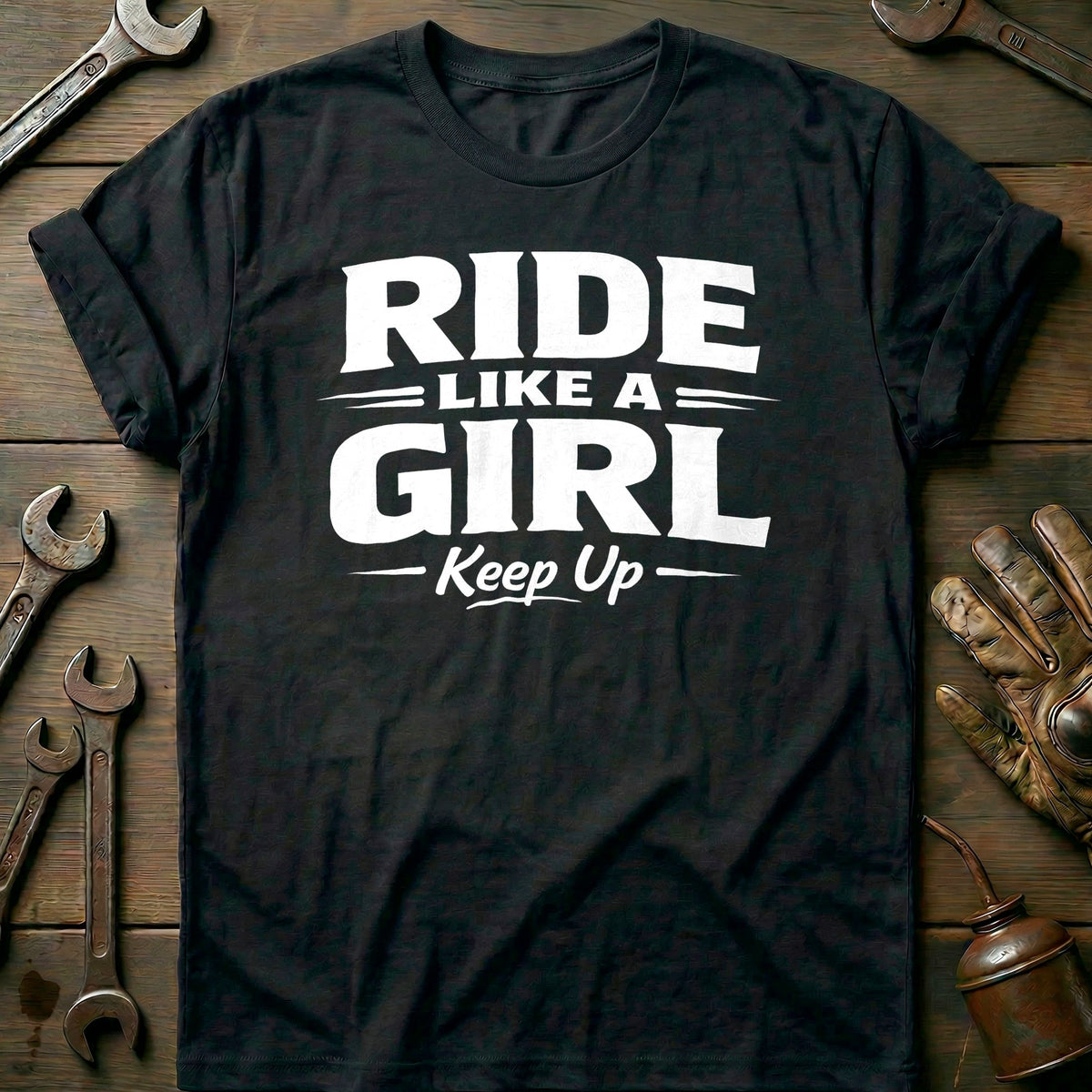 Black - KEEP UP GIRL 026 T Shirt