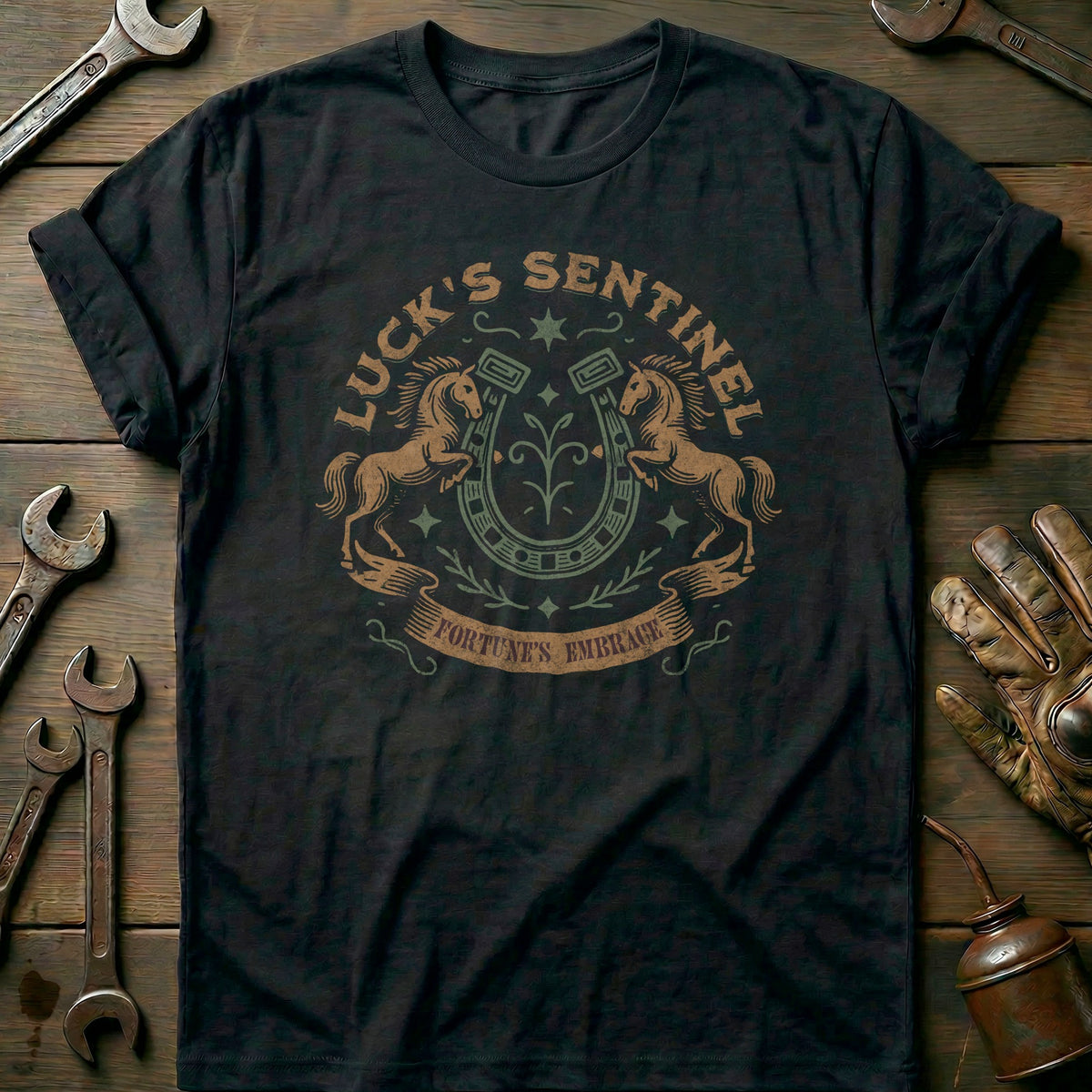 Black - Lucks Sentinel - T-Shirt