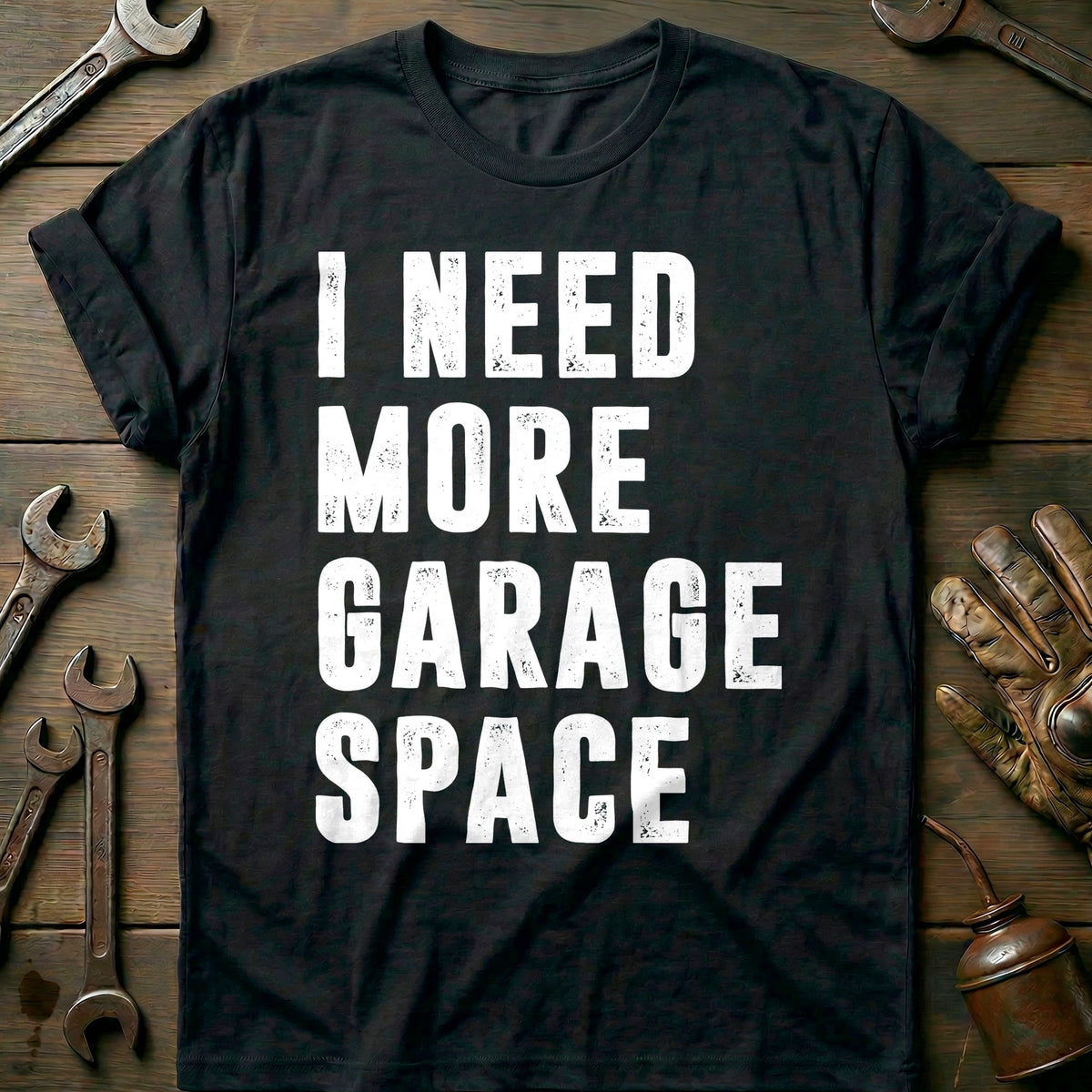 Black - MORE GARAGE SPACE 026 T Shirt