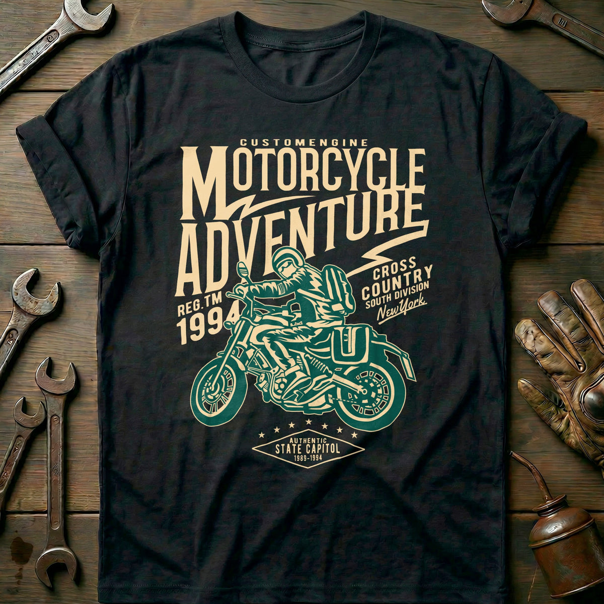 Black - Motorcycle T-Shirt