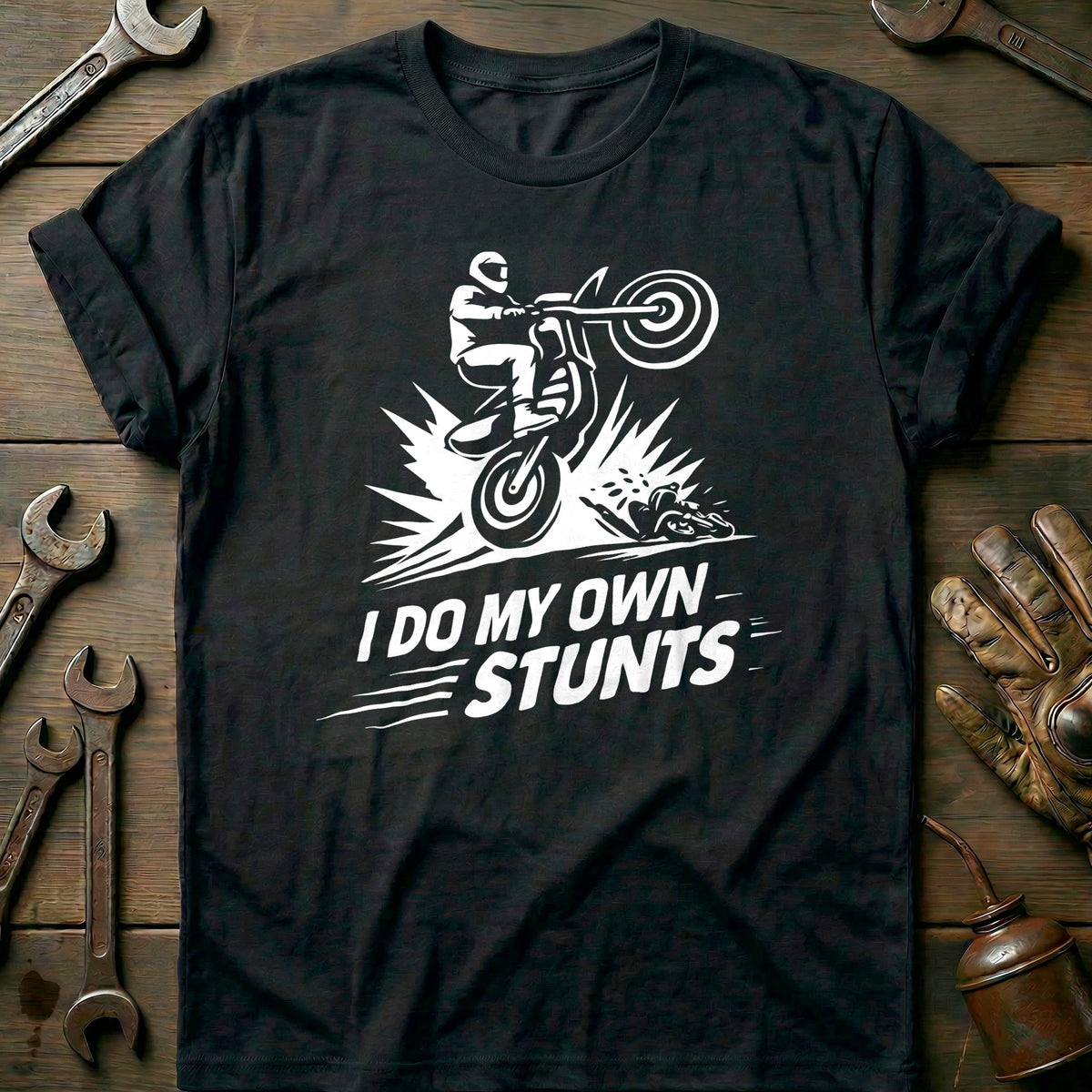 Black - MY OWN STUNTS 026 T Shirt