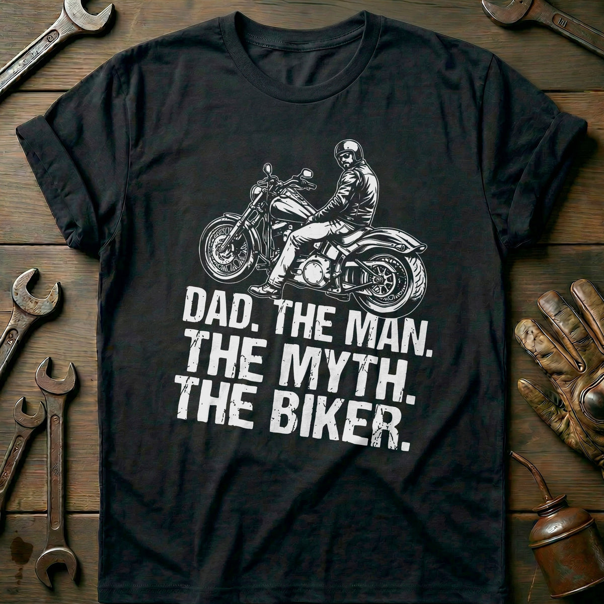 Black - Man Myth Biker 33 T Shirt