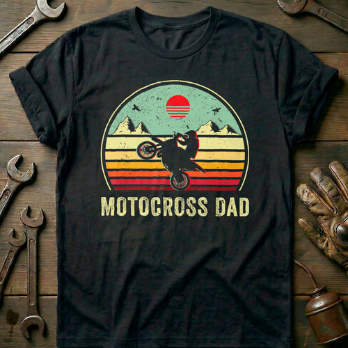 Black - Motocross Vintage 54 T-Shirt