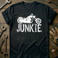 Black - Motorcycle Biker T-Shirt