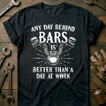 Black - Shiny Metal T-Shirt