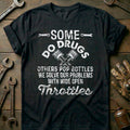 Black - Motorcycle Hero - T-Shirt