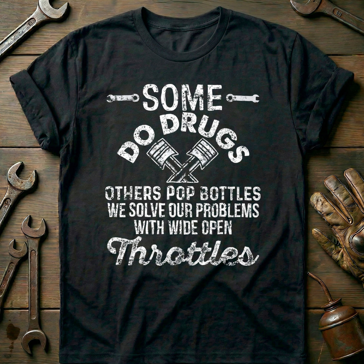 Black - Motorcycle Hero - T-Shirt